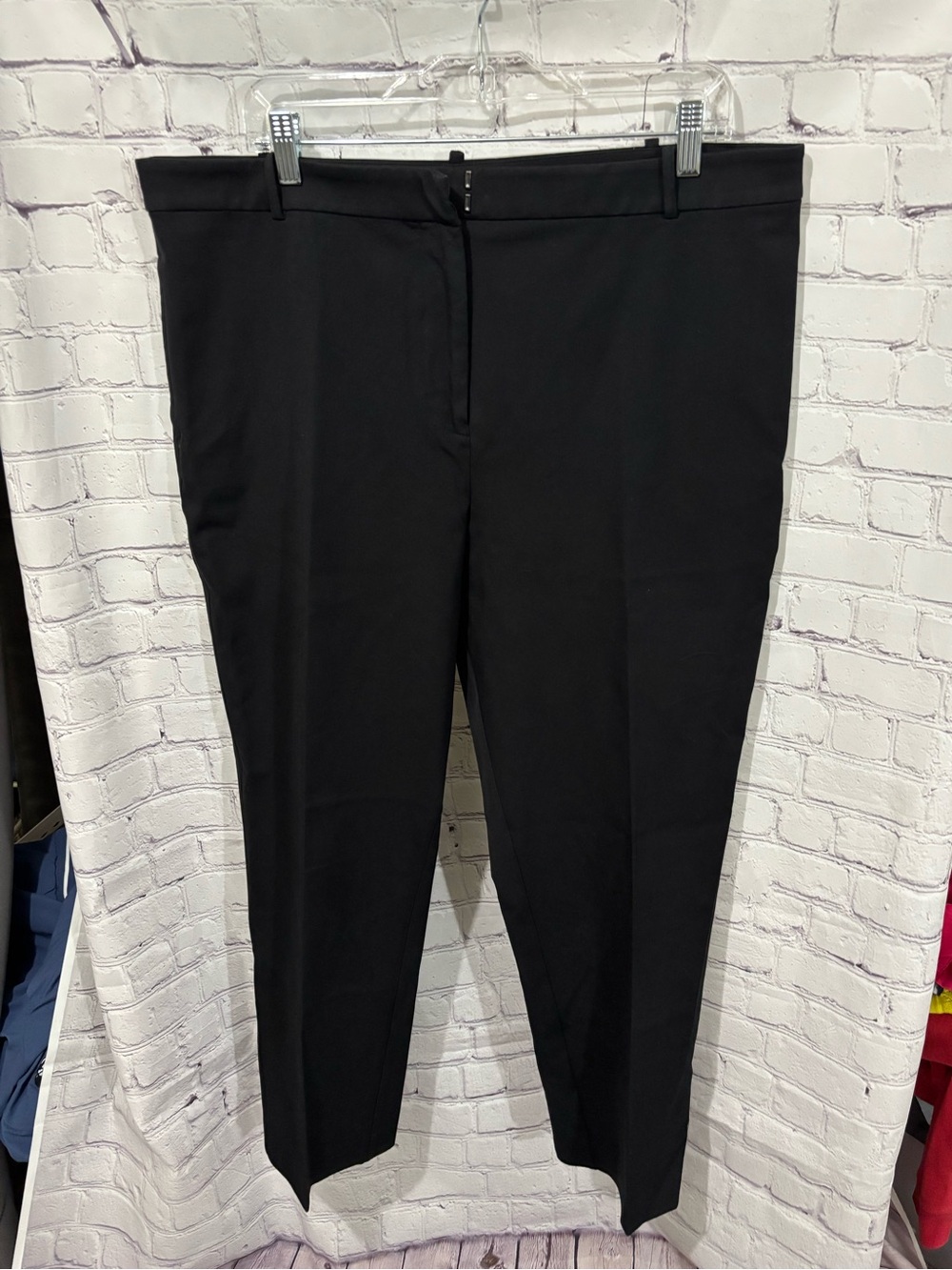1. State Black Straight-Leg Dress Pants
